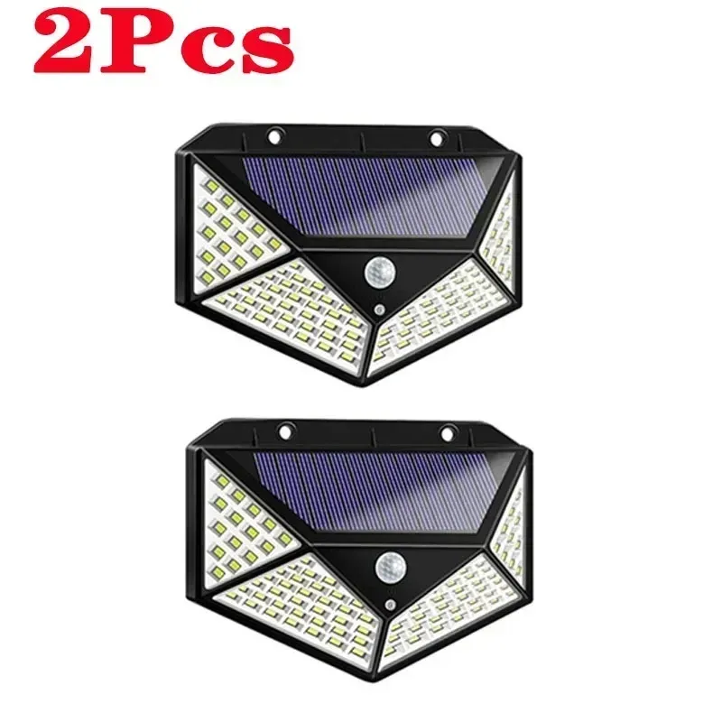 The title is already in French, so I'll give a cleaner, more professional version:

Applique Murale LED 100 LED avec Détecteur de Mouvement, Luminaire d'Extérieur pour Jardin ou Allée, Lot de 1 ou 2 7