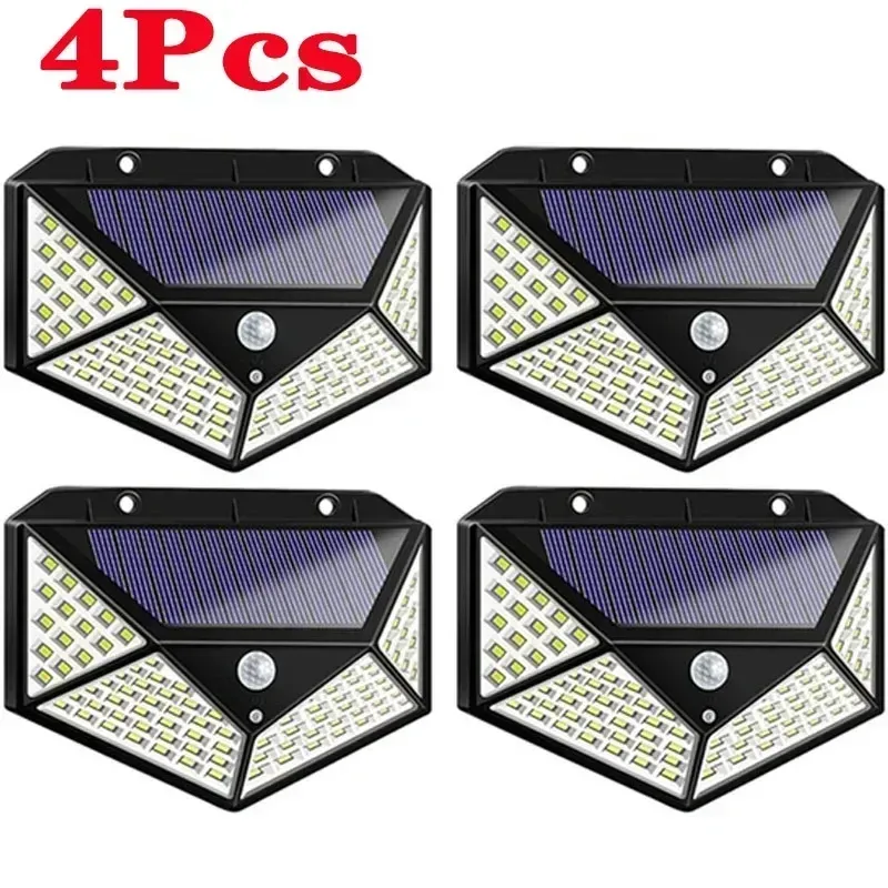 The title is already in French, so I'll give a cleaner, more professional version:

Applique Murale LED 100 LED avec Détecteur de Mouvement, Luminaire d'Extérieur pour Jardin ou Allée, Lot de 1 ou 2 8