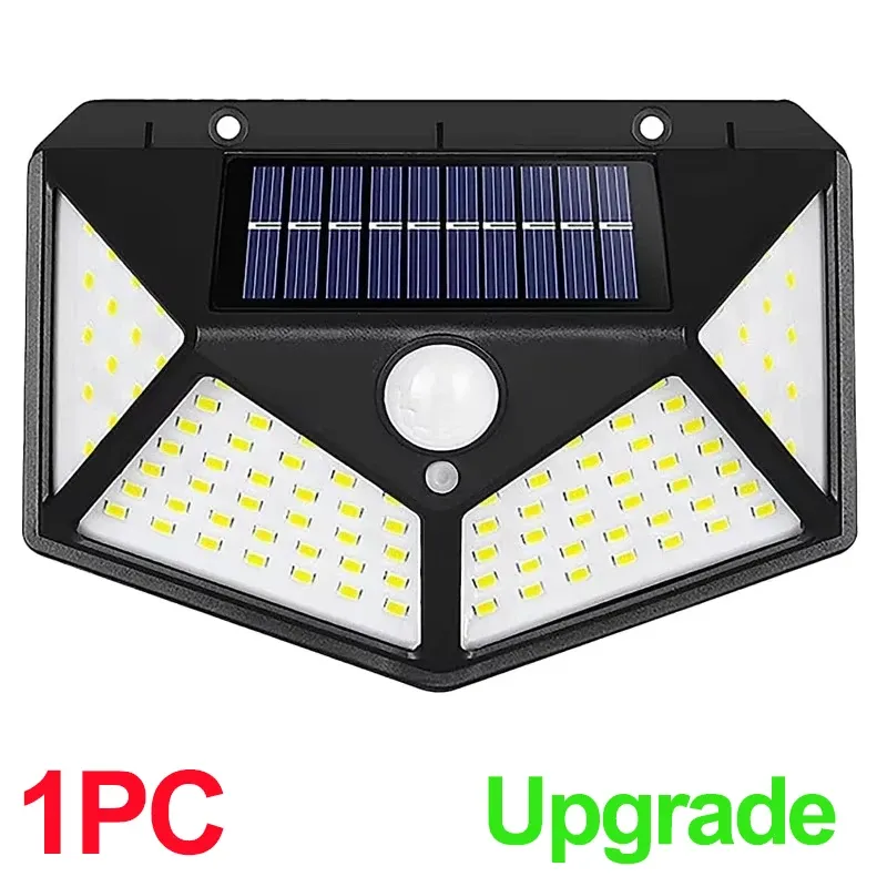 The title is already in French, so I'll give a cleaner, more professional version:

Applique Murale LED 100 LED avec Détecteur de Mouvement, Luminaire d'Extérieur pour Jardin ou Allée, Lot de 1 ou 2 12