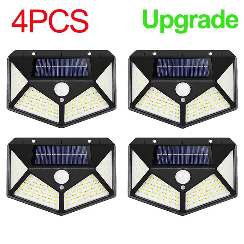 The title is already in French, so I'll give a cleaner, more professional version:

Applique Murale LED 100 LED avec Détecteur de Mouvement, Luminaire d'Extérieur pour Jardin ou Allée, Lot de 1 ou 2 11