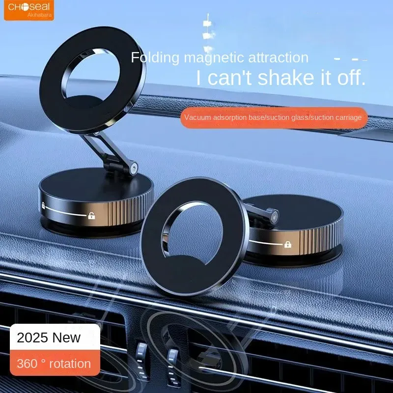 Support de téléphone magnétique rotatif à 360° pour voiture, fixation sur tableau de bord ou pare-brise, support de navigation automobile multi-usage