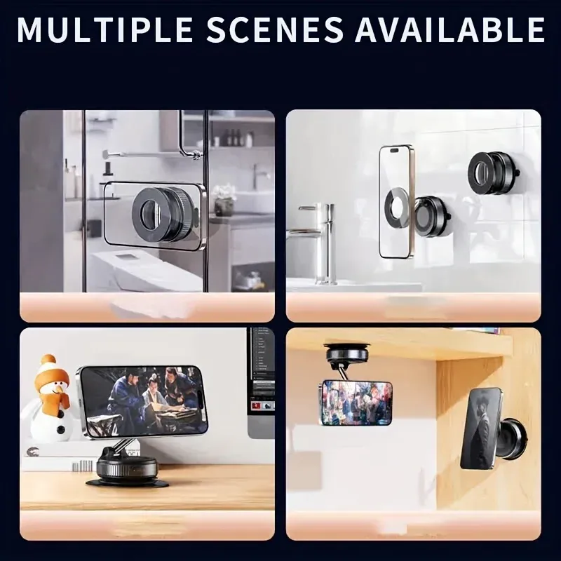 Support de téléphone magnétique rotatif à 360° pour voiture, fixation sur tableau de bord ou pare-brise, support de navigation automobile multi-usage 7