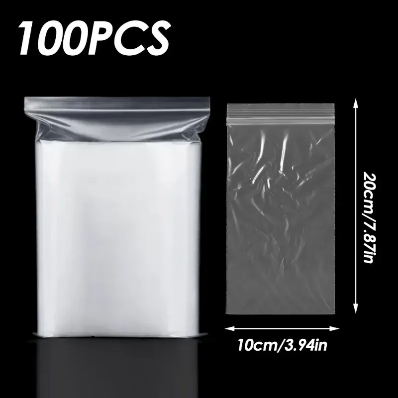 Lot de 100 pochettes transparentes étanches à fermeture zip pour téléphone, compatibles iPhone 15, 14, 13 Pro Max et Samsung 6