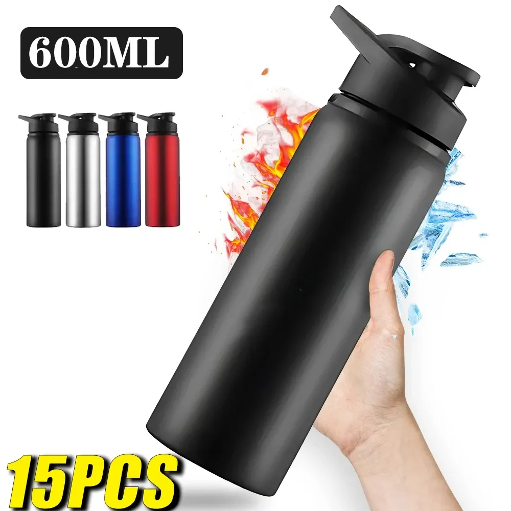 Gourde portable en acier inoxydable pour vélo, sport et voyage - Image 1