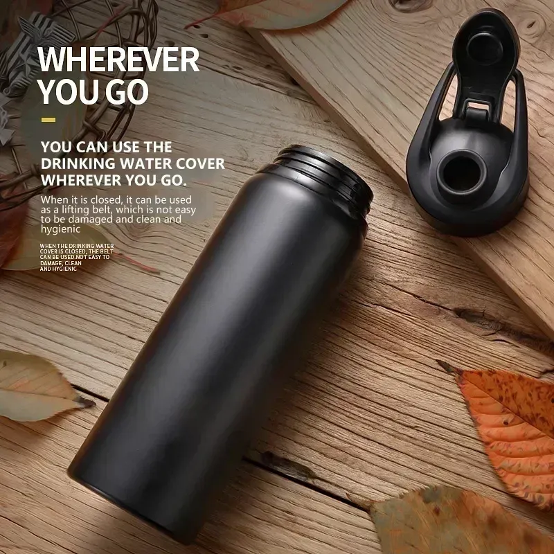 Gourde portable en acier inoxydable pour vélo, sport et voyage 4