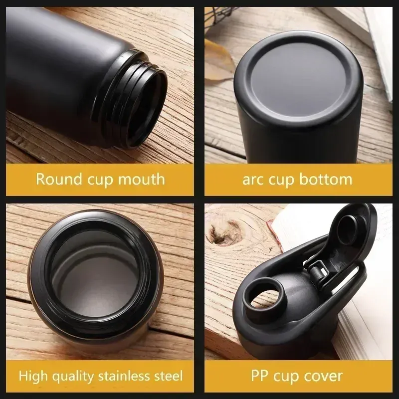 Gourde portable en acier inoxydable pour vélo, sport et voyage 5