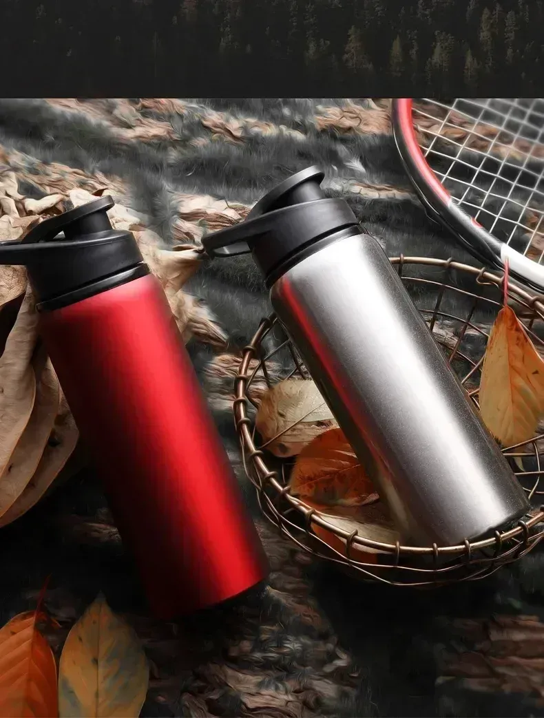 Gourde en acier inoxydable, pour le sport et les voyages