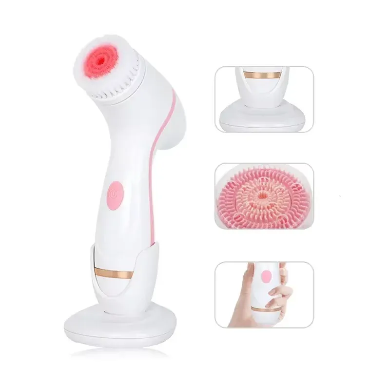 Brosse nettoyante électrique 3 en 1 à vibrations soniques pour le visage 6