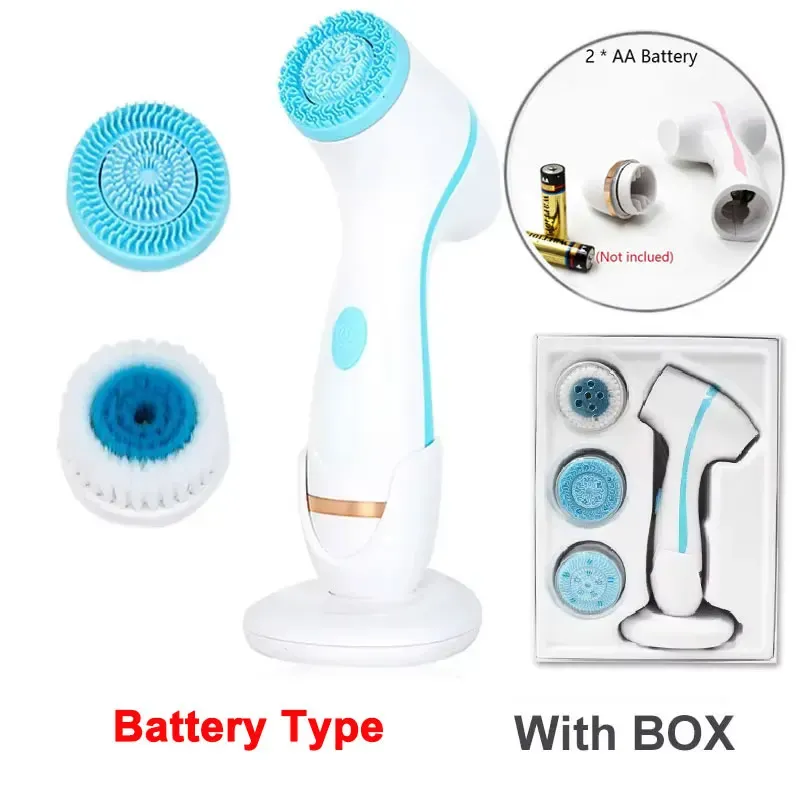 Brosse nettoyante électrique 3 en 1 à vibrations soniques pour le visage 7