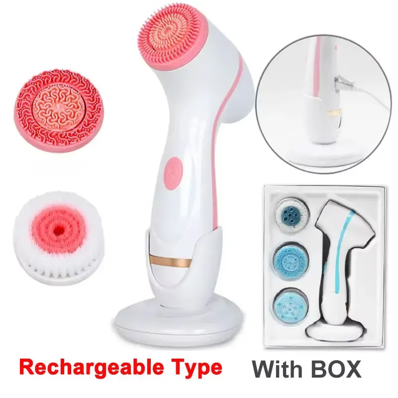 Brosse nettoyante électrique 3 en 1 à vibrations soniques pour le visage 9