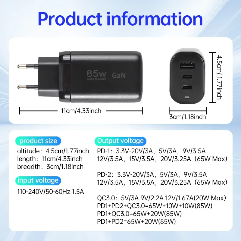 Chargeur multi-ports, en situation