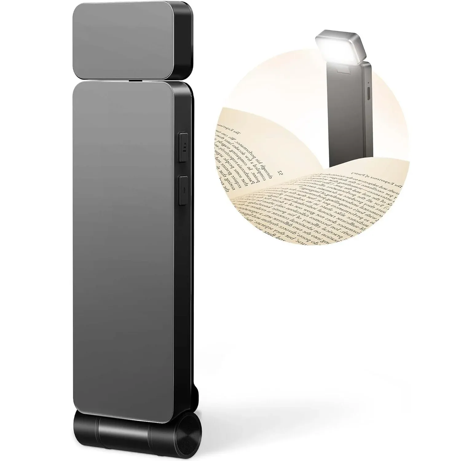 Lampe de lecture LED rechargeable à pince, 3 couleurs et 5 niveaux de luminosité, protection des yeux