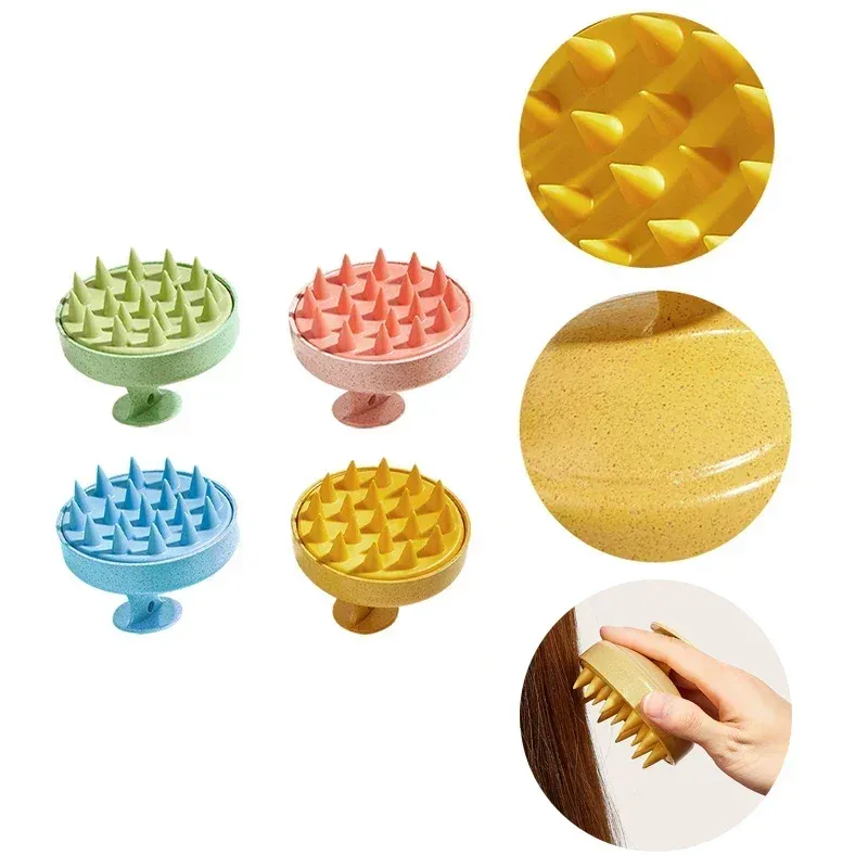 Brosse de massage pour cuir chevelu sec à coussinets rembourrés 6