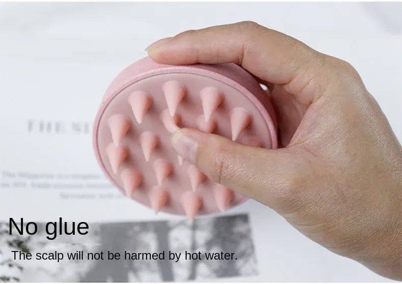 Brosse de massage pour cuir chevelu, mise en situation