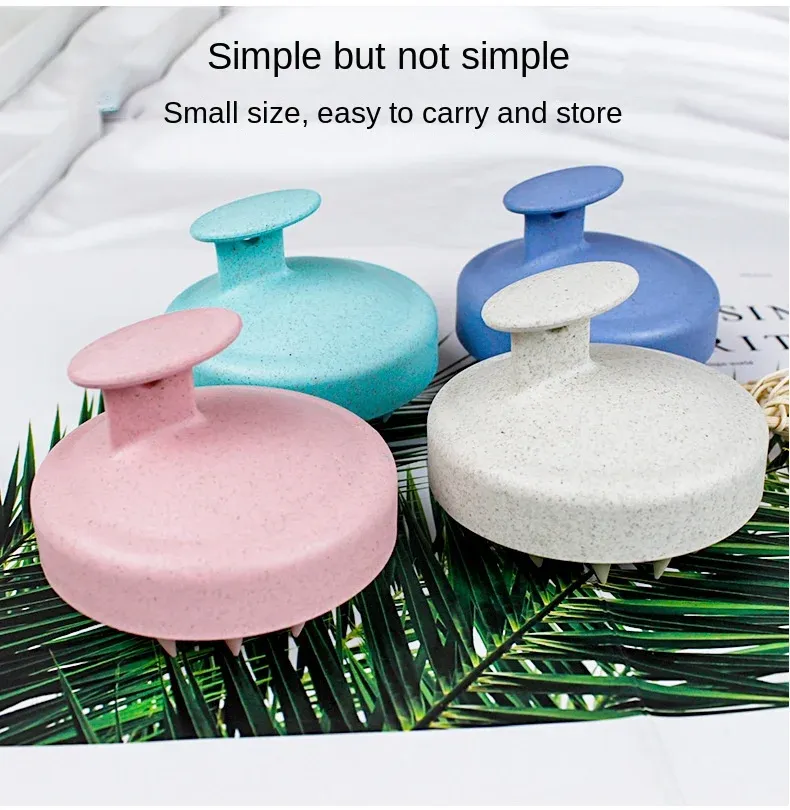Brosse de massage pour cuir chevelu, finition soignée