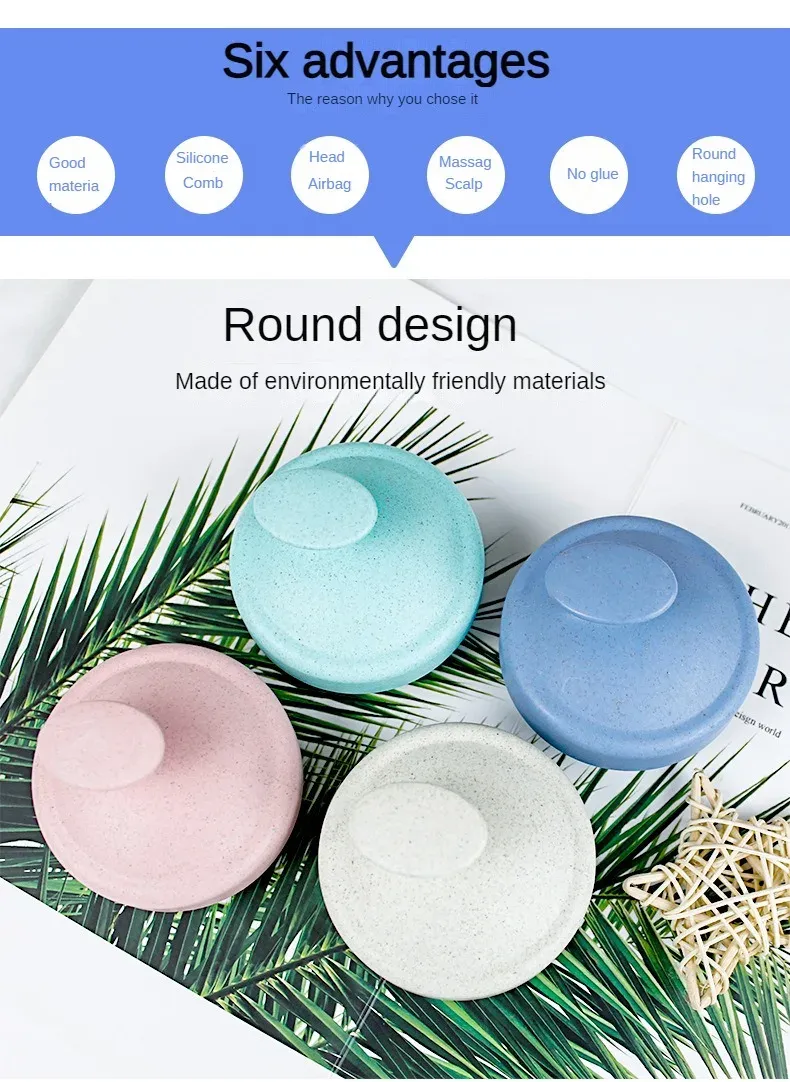 Brosse de massage pour cuir chevelu, détail des picots