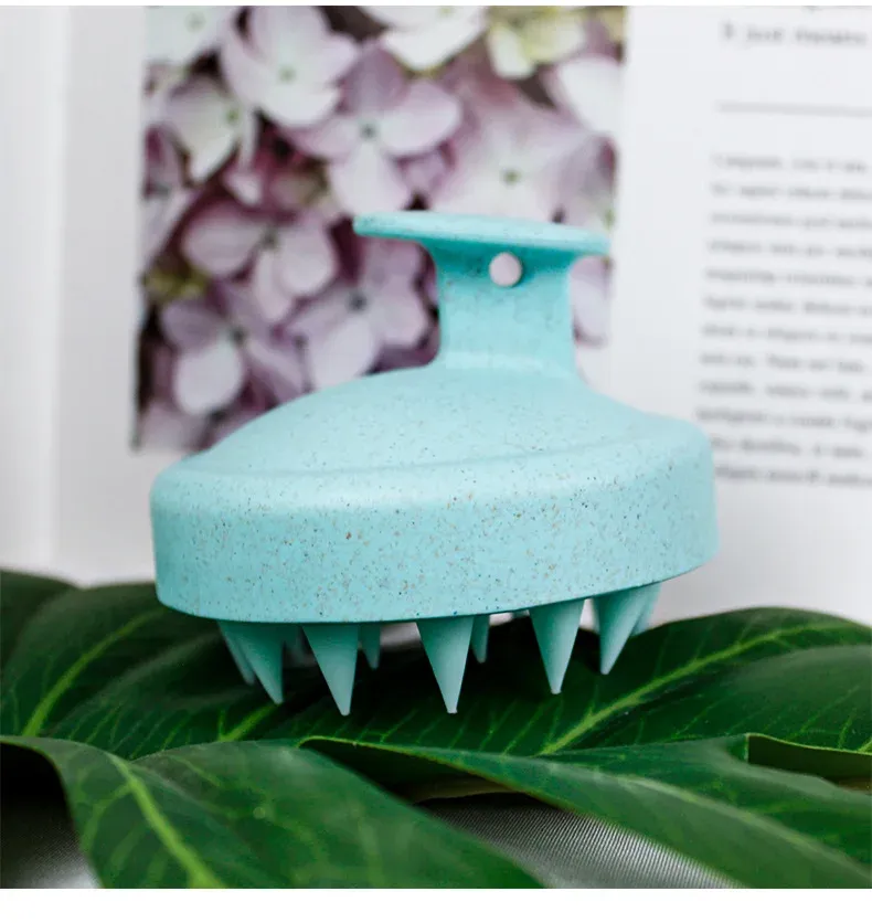 Brosse de massage pour cuir chevelu, finition élégante