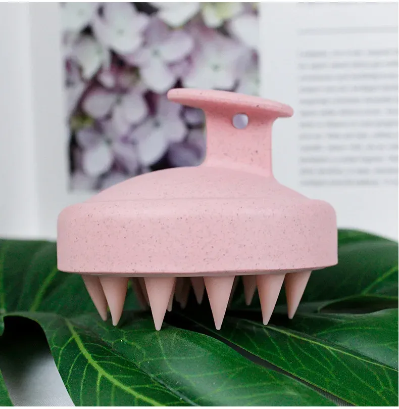 Brosse de massage pour cuir chevelu, texture du matériau