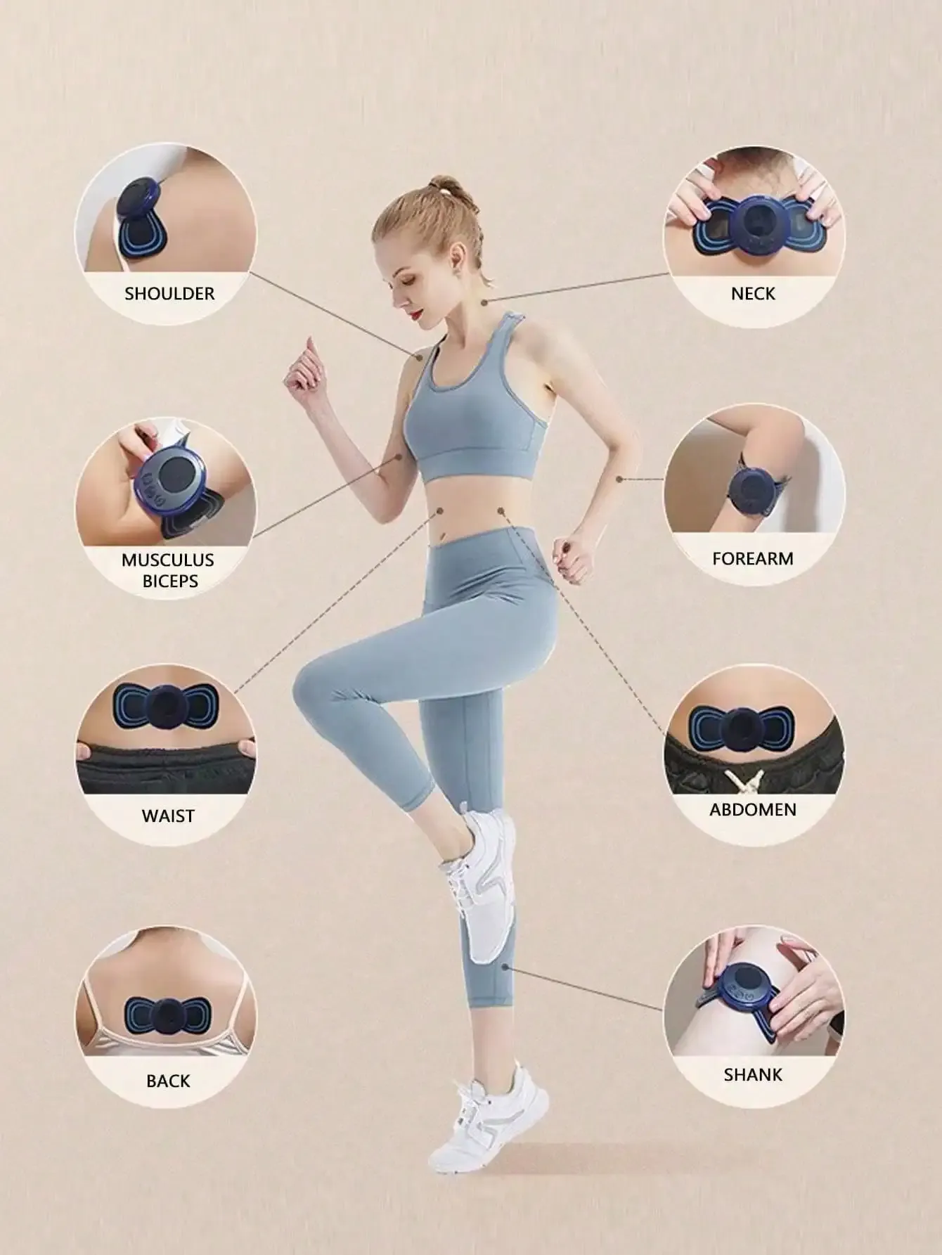 Coussinets de massage électriques pour le cou, ambiance détente