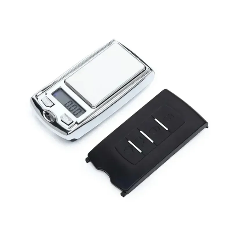 Balance électronique de poche en forme de clé de voiture, portable, 200 g / 0,01 g, écran LCD 2