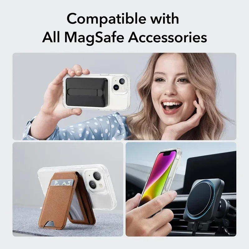 Coque transparente magnétique compatible MagSafe pour iPhone 11 à 18 (Plus, Pro, Pro Max) 4
