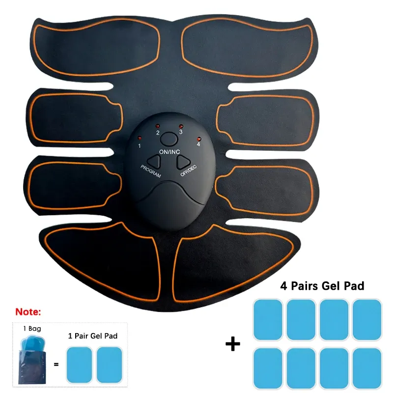Appareil de massage amincissant EMS rechargeable, appareil de tonification musculaire pour les bras, les jambes et le cou 10