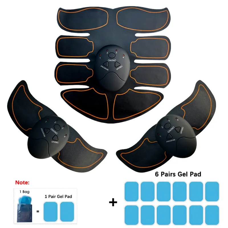 Appareil de massage amincissant EMS rechargeable, appareil de tonification musculaire pour les bras, les jambes et le cou 8