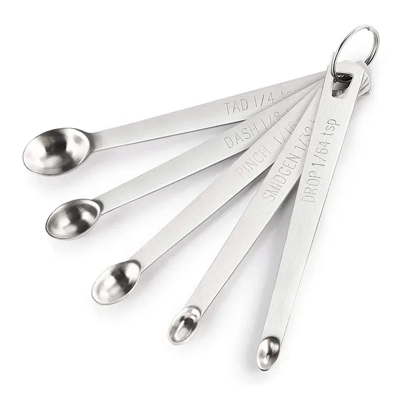 Cuillère doseuse en acier inoxydable, résistante aux hautes températures, avec gobelet doseur, ustensile de mesure pour la maison 6