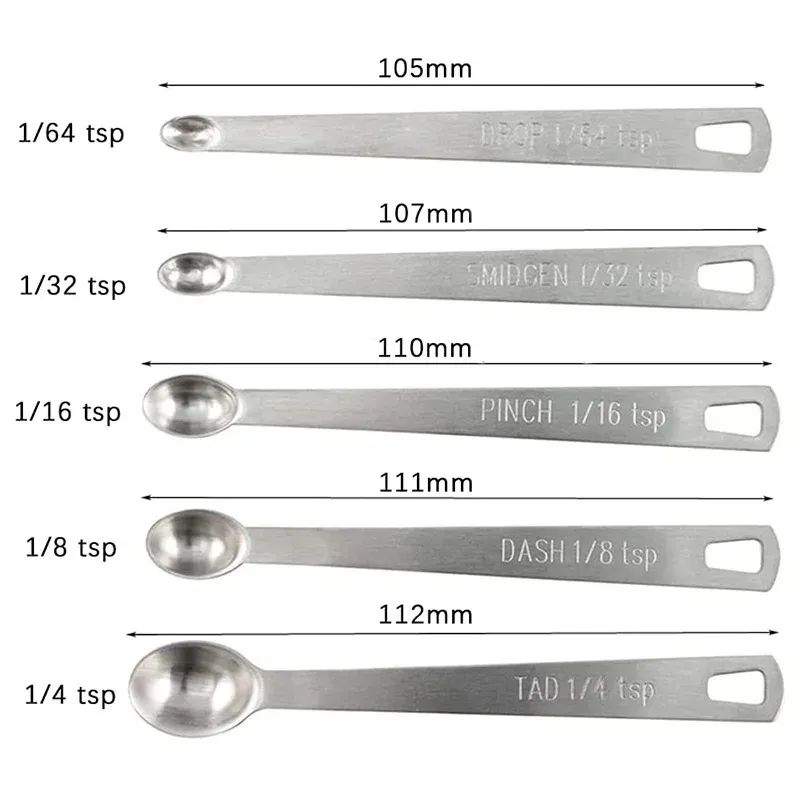 Ensemble de cuillères à mesurer en acier inoxydable