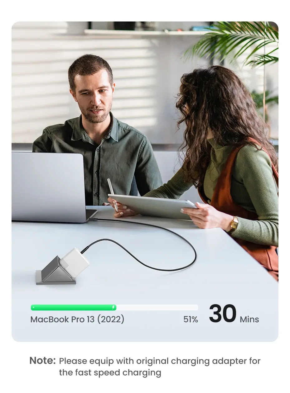 Charge rapide d'un ordinateur portable