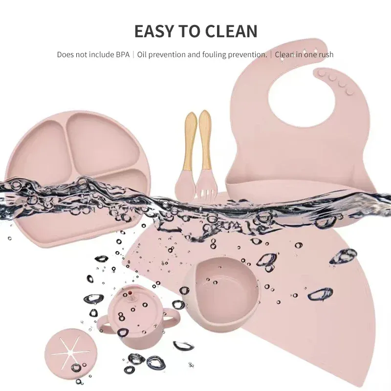 Ensemble de Couverts en Silicone pour Enfant, 6 Pièces, Idéal pour les Repas de Bébé 5