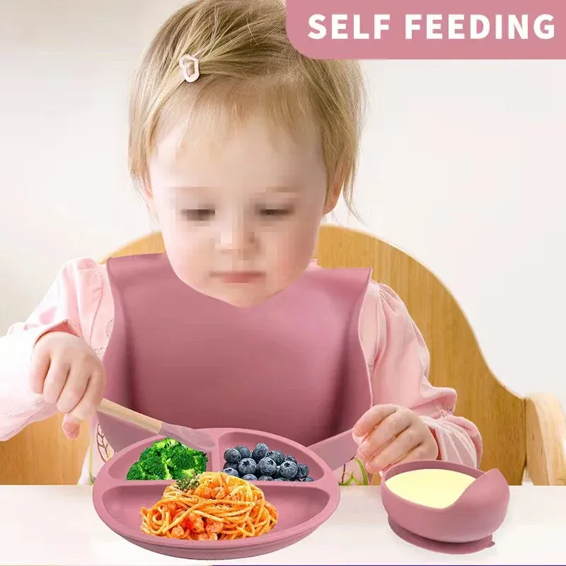 Ensemble de Couverts en Silicone pour Enfant, 6 Pièces, Idéal pour les Repas de Bébé 6