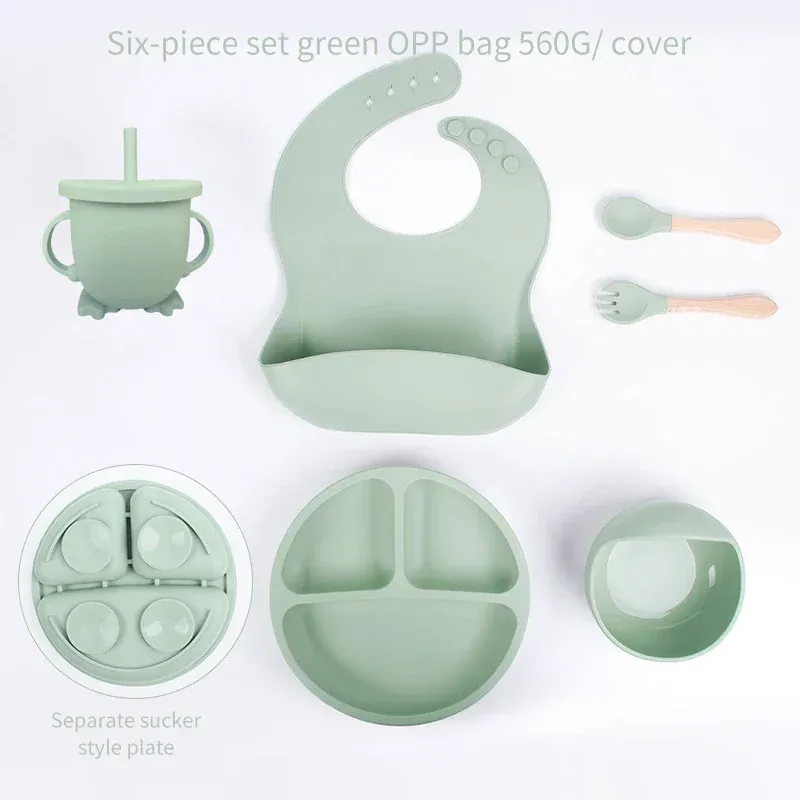 Ensemble de Couverts en Silicone pour Enfant, 6 Pièces, Idéal pour les Repas de Bébé 10