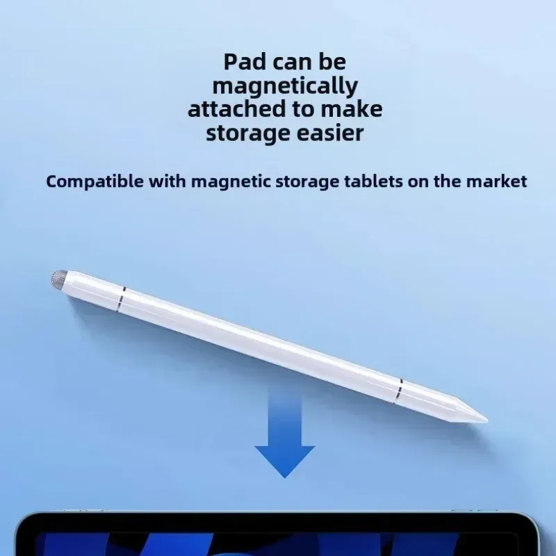 Stylet magnétique 3 en 1 pour iOS et Android, stylo tactile compatible iPad, tablettes et smartphones 2