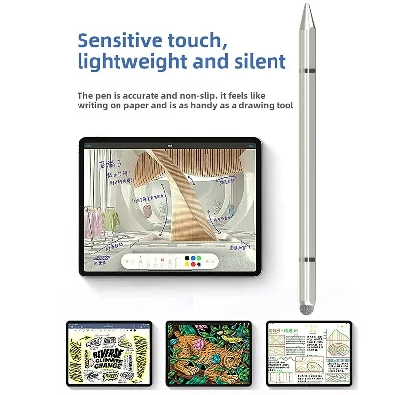 Stylet magnétique 3 en 1 pour iOS et Android, stylo tactile compatible iPad, tablettes et smartphones 5