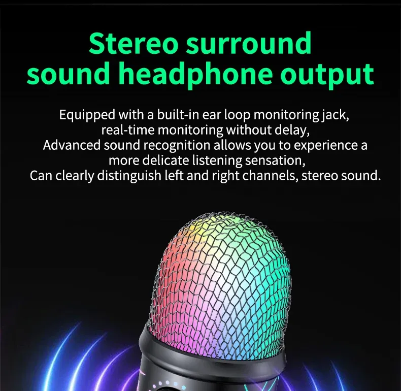 Microphone V5 et son éclairage