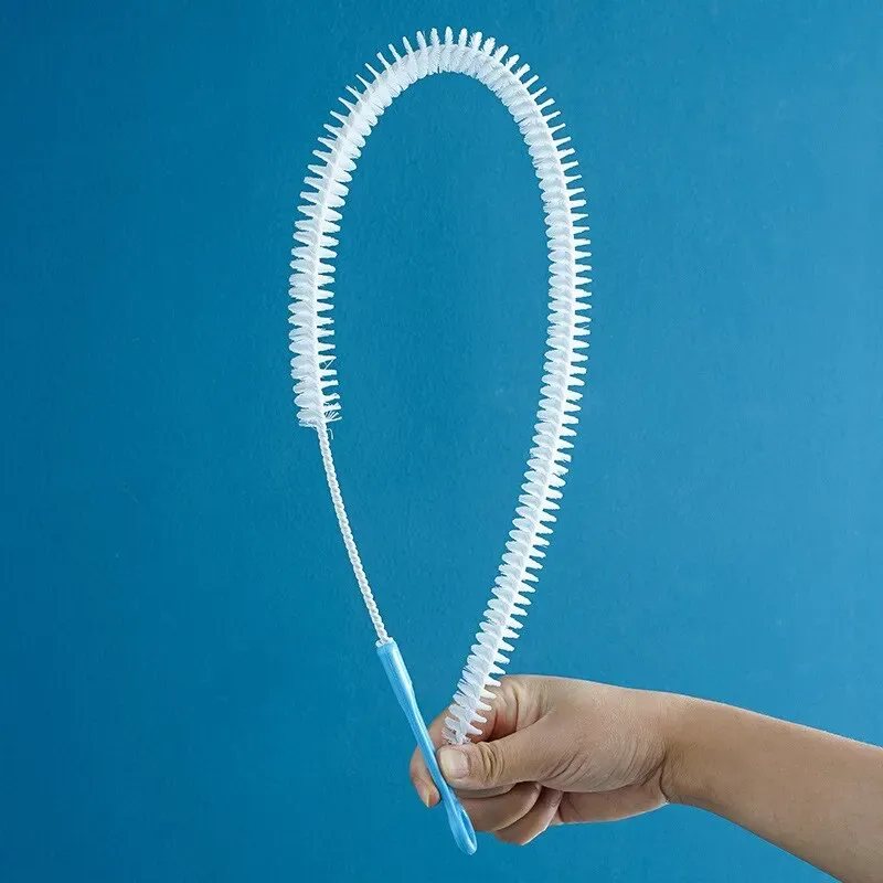 Brosse de dragage flexible et pliable pour canalisations, débouche-évier et outil de nettoyage de vidange, 48 cm et 71 cm 5