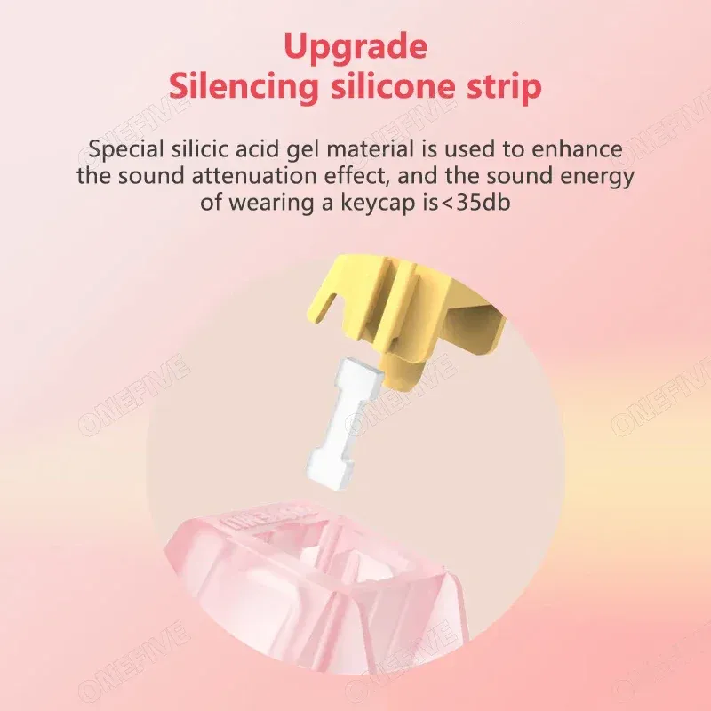 Interrupteurs Outemu Silent Peach V3 et Silent Lemon V3 pour clavier mécanique, linéaires et tactiles, 5 broches, Hot Swap, pré-lubrifiés 5