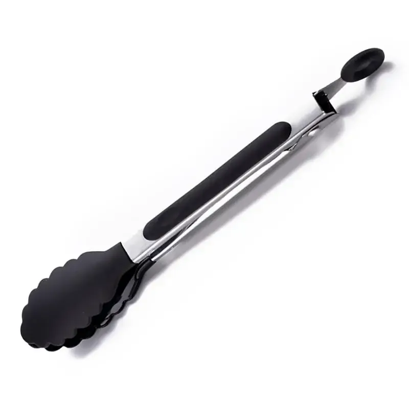 Pinces à aliments antidérapantes en silicone pour barbecue et cuisine 9