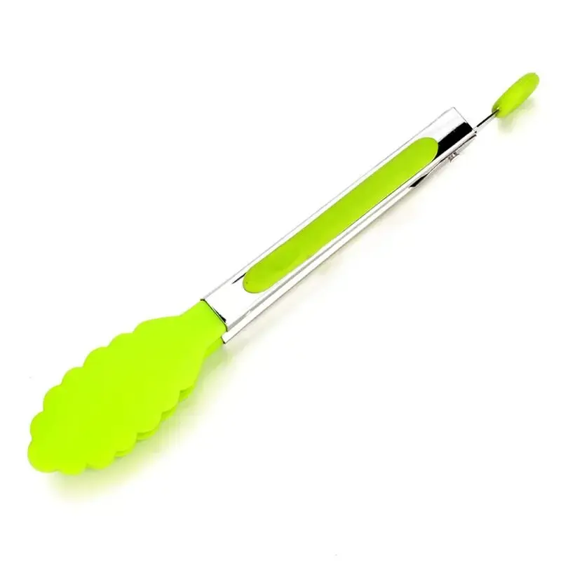 Pinces à aliments antidérapantes en silicone pour barbecue et cuisine 11