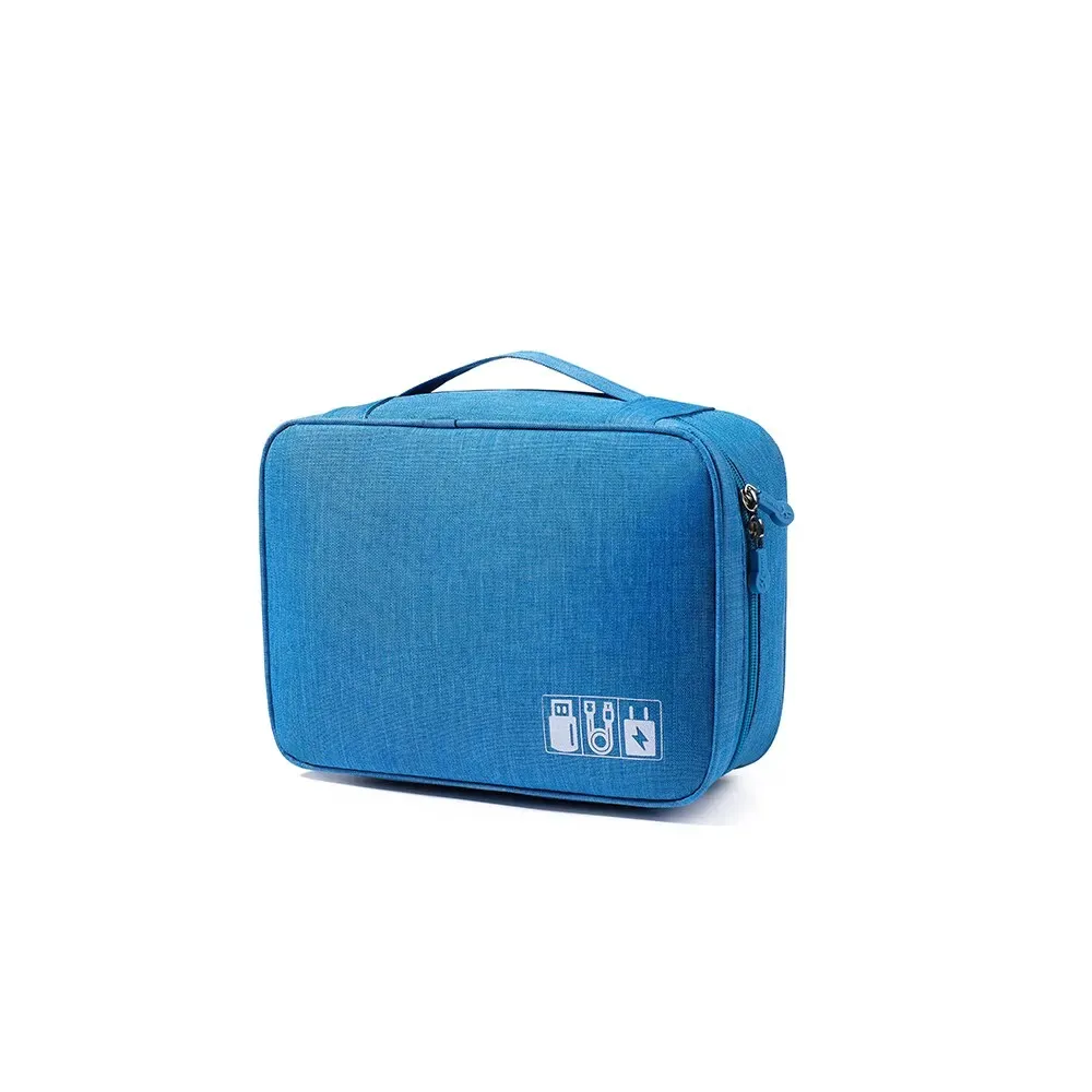 Organisateur électronique multifonctionnel étanche de grande capacité, sac de voyage avec câble USB et rangement pour écouteurs 9