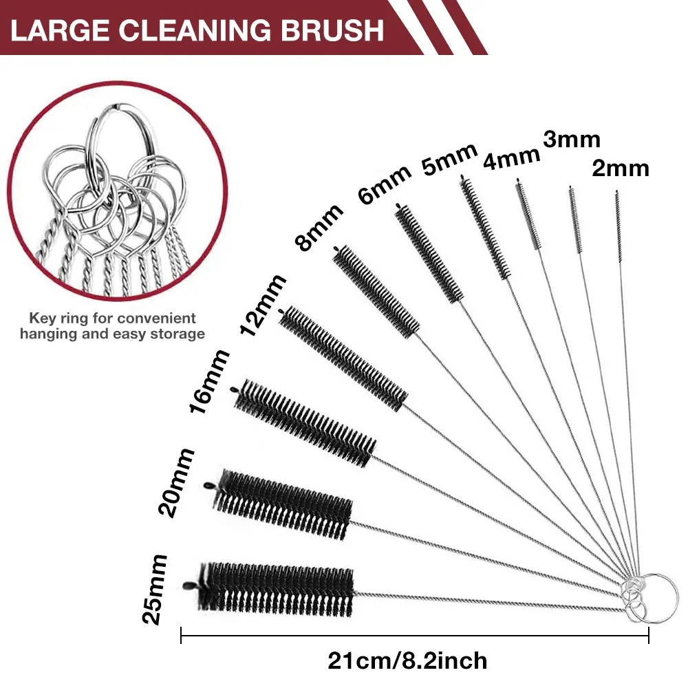 Ensemble de 10 brosses de nettoyage polyvalentes