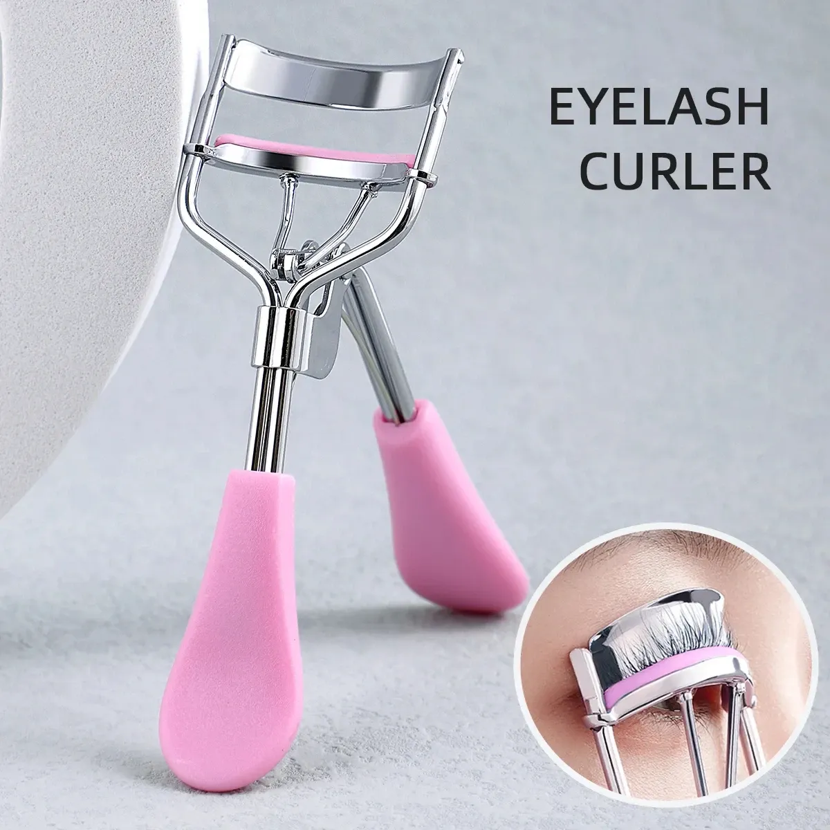 Recourbe-cils portable en acier inoxydable noir 11