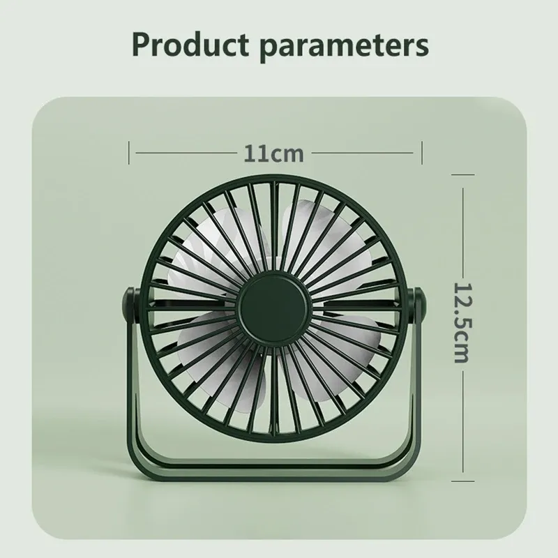 Mini ventilateur de bureau USB, finitions soignées
