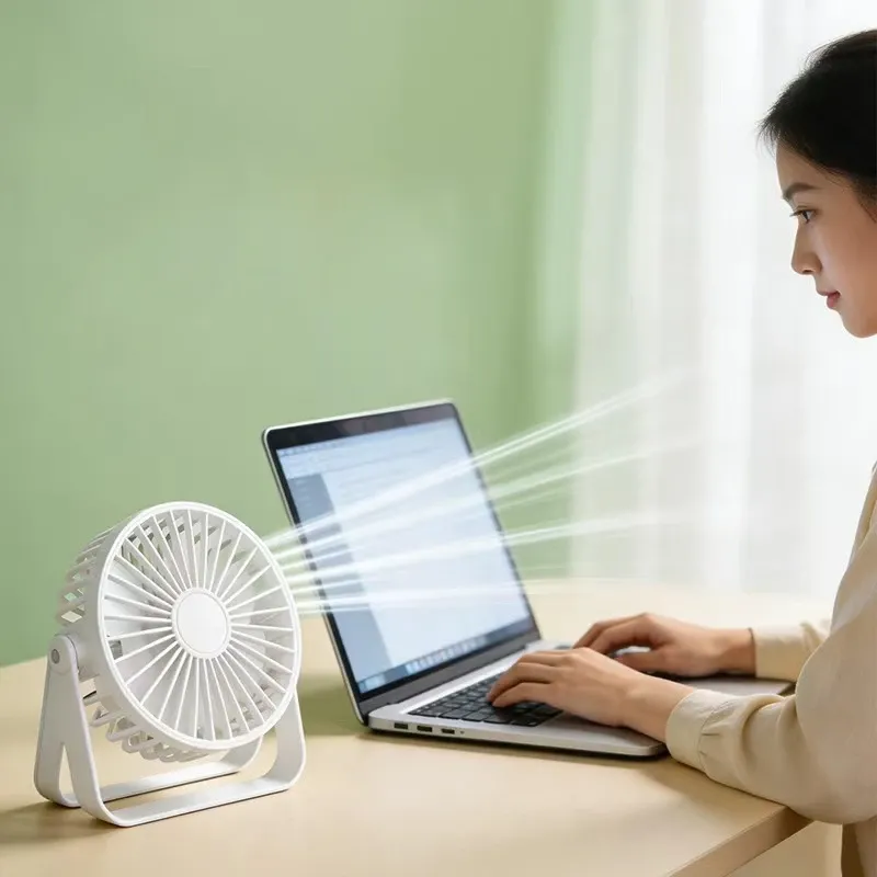 Mini ventilateur de bureau USB, design compact