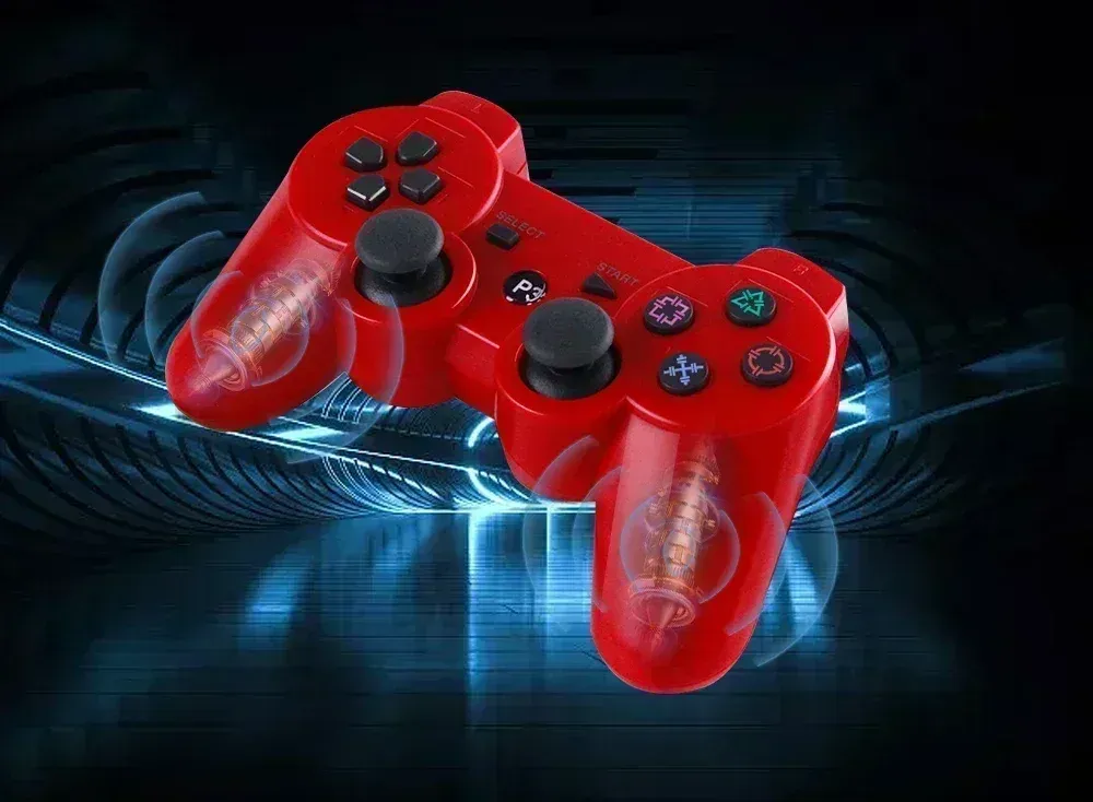 Manette de jeu sans fil Bluetooth pour PS3, vibration neutre, matériau ABS écologique, bouton flocon de neige, parfaite 7