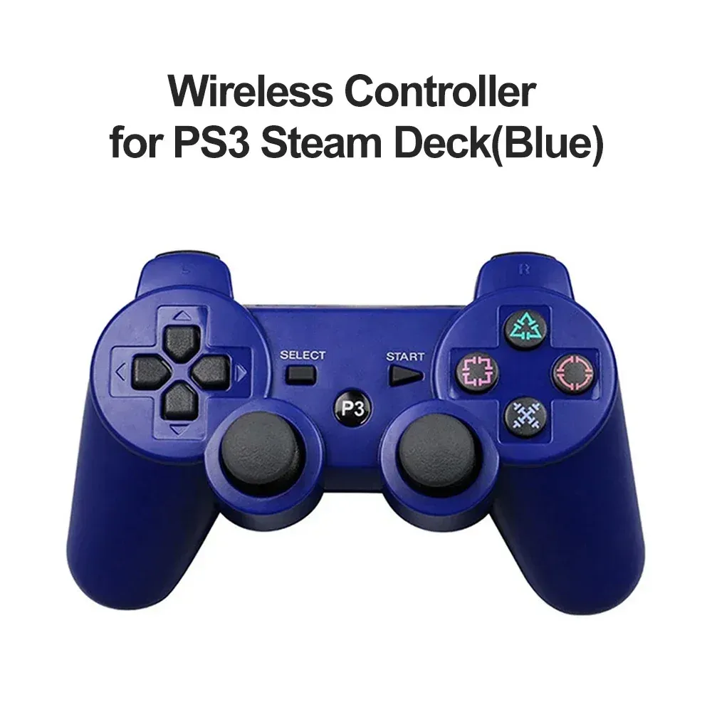 Manette de jeu sans fil Bluetooth pour PS3, vibration neutre, matériau ABS écologique, bouton flocon de neige, parfaite 9