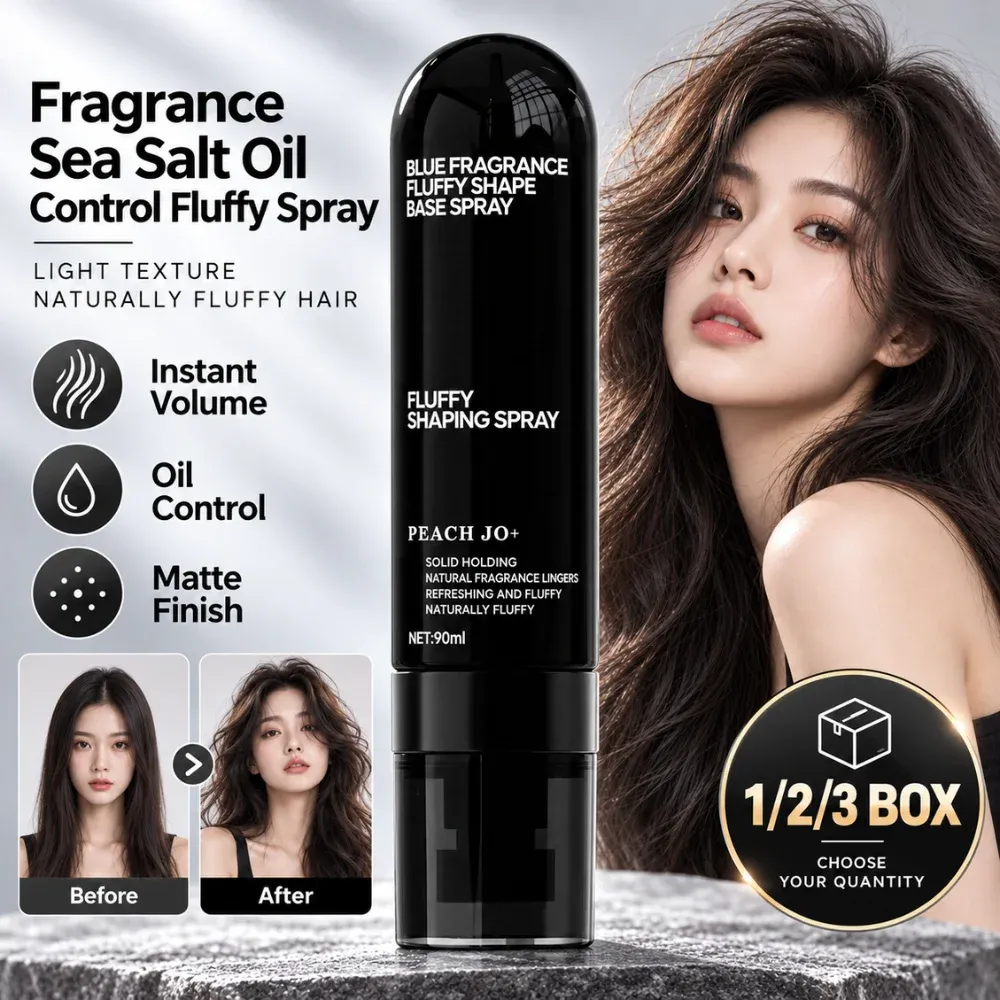 Spray Coiffant Volumisant à l'Huile de Sel Marin 90 ml, Fixation Forte et Finition Mate 2