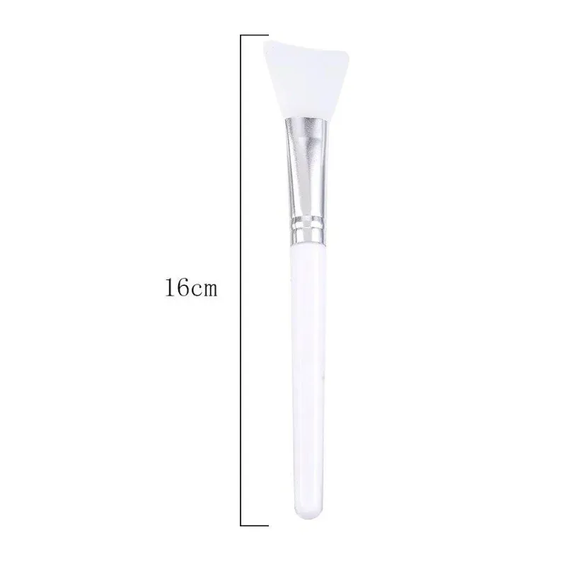 Brosse de maquillage en silicone blanche pour masque facial, lot de 4 2