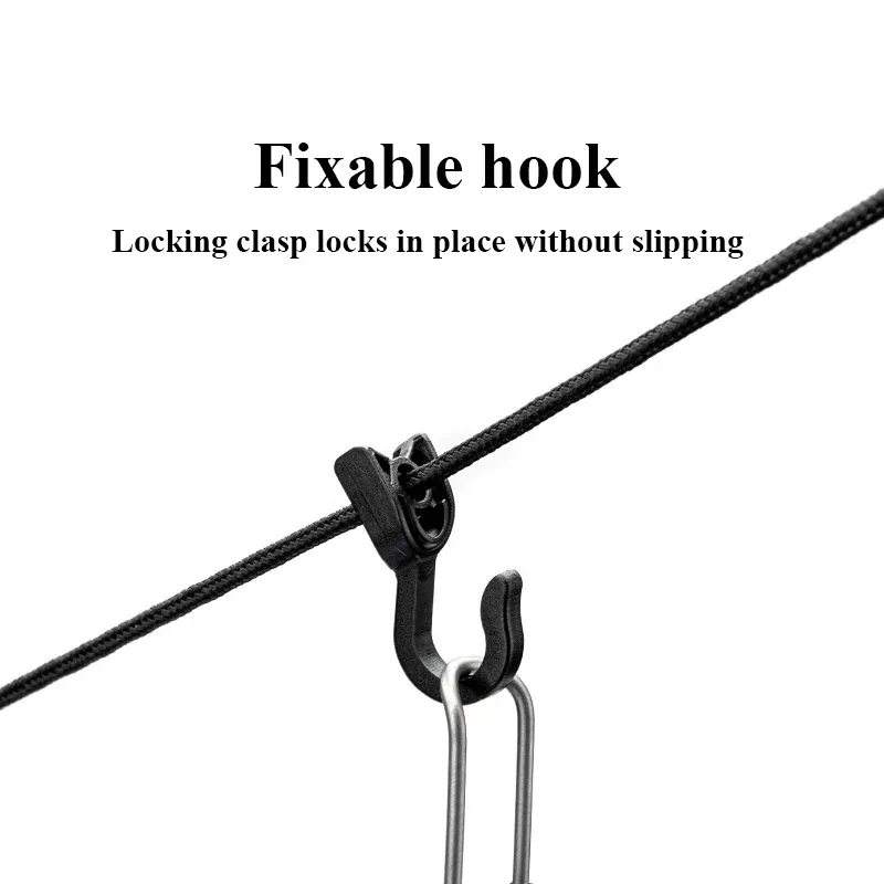 Natureifa Everthesline – Corde à linge à pression pour camping et voyage 3